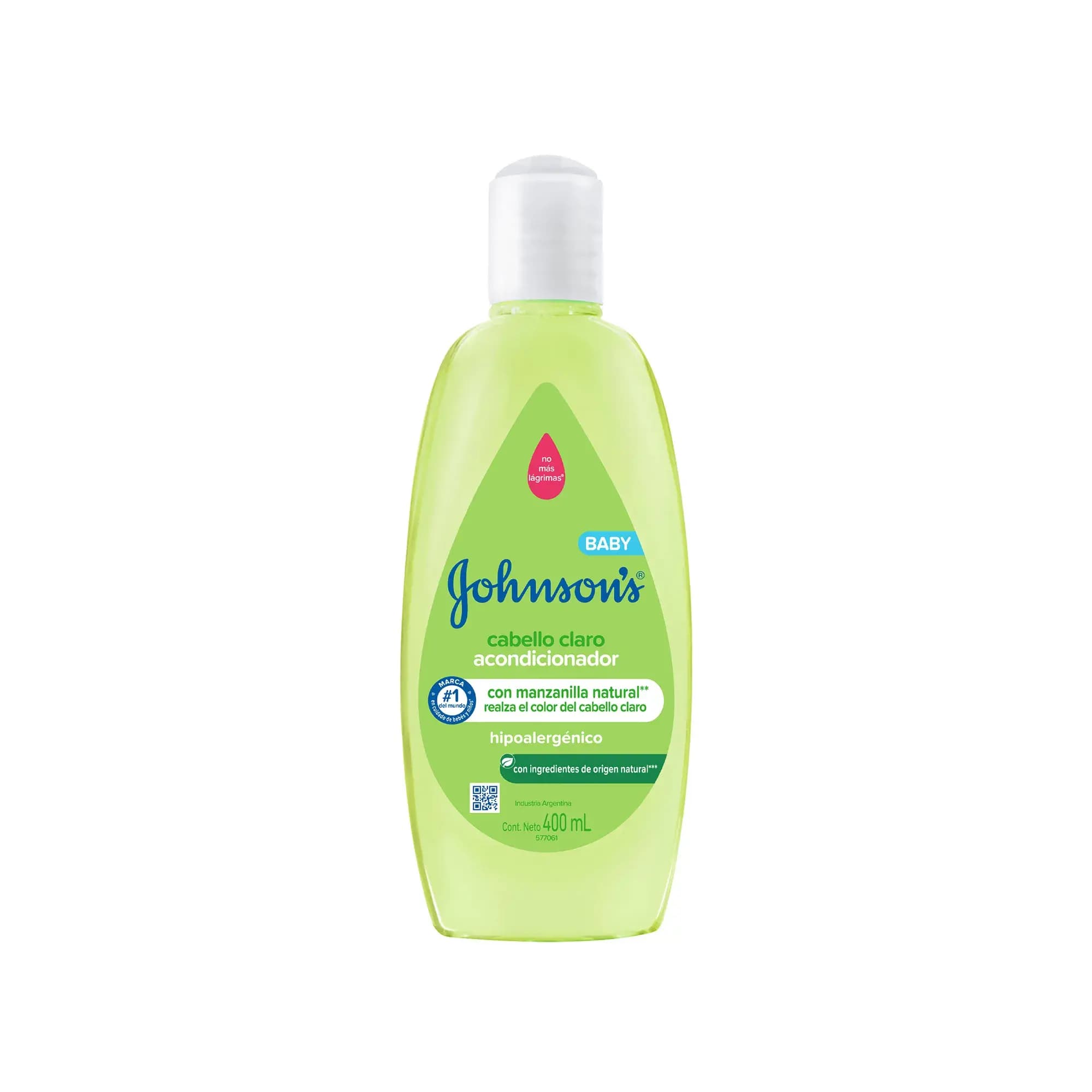 Acondicionador para bebé Johnson's Cabello Claro x400 ml.