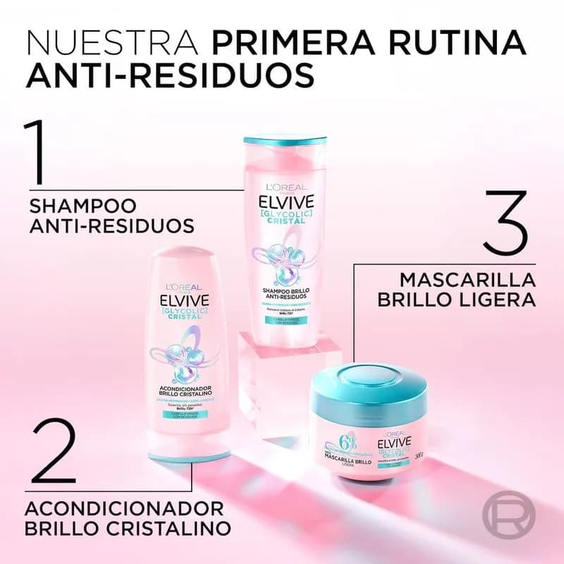 Crema Tratamiento Elvive Glycolic Cristal x 300ml.