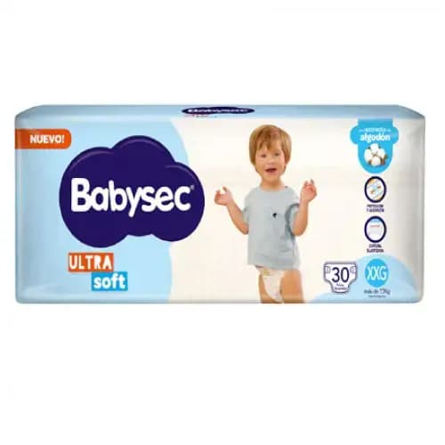 Pañales Babysec Ultra Sec Xgg 30/4 x30