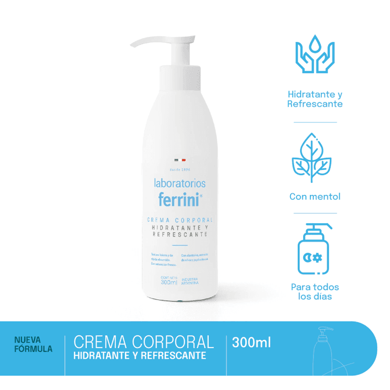 Ferrini Crema Corporal Hidratante Y Refrescante x 300ml.
