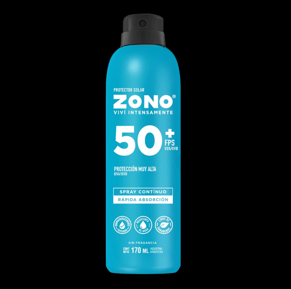 Protector Solar en spray Zono FPS50 x 170ml.