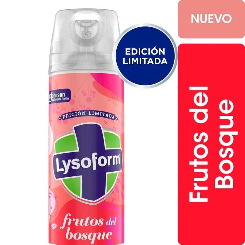LYSOFORM Desinfectante De Ambientes Frutos Del Bosque x 360ml.