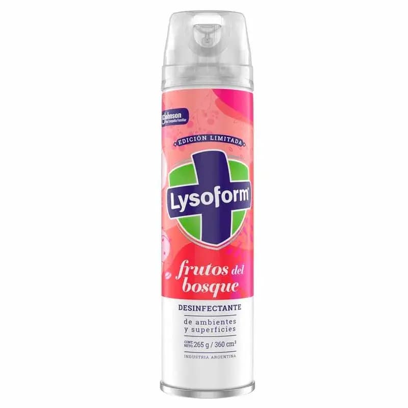 LYSOFORM Desinfectante De Ambientes Frutos Del Bosque x 360ml.
