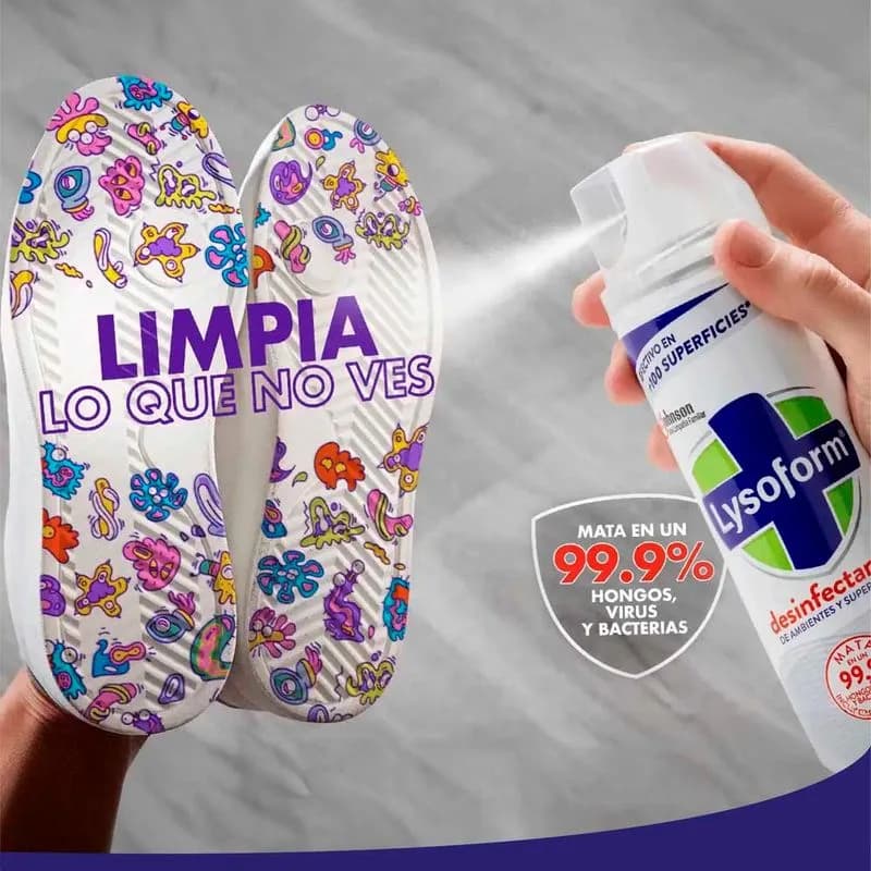 LYSOFORM Desinfectante De Ambientes Frutos Del Bosque x 360ml.