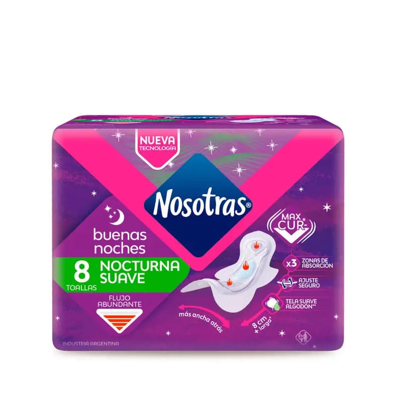 Toallas Femeninas Nosotras Bn Tela Max x8