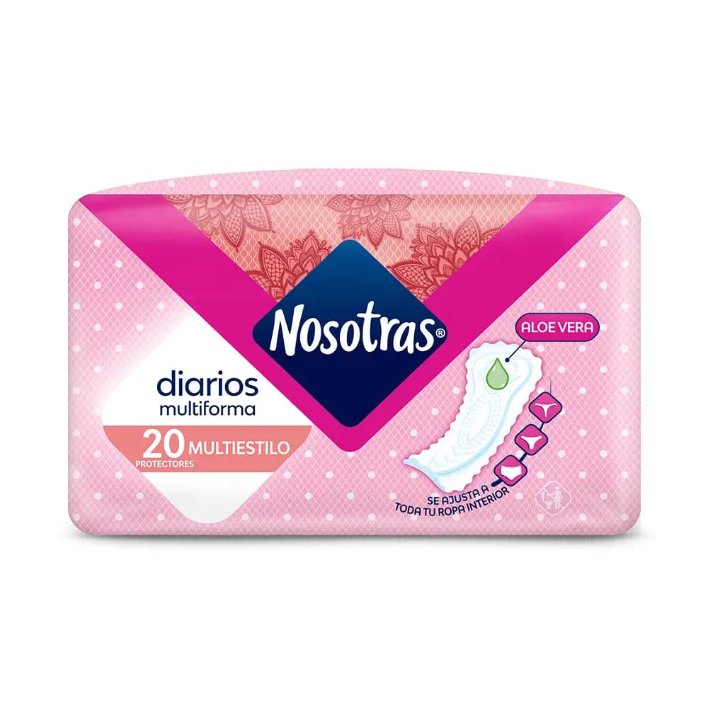 Protectores Diarios Nosotras Multiestilo con Aloe x20
