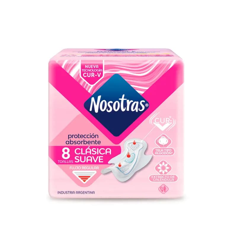 Toallas Femeninas Nosotras Clasica x8