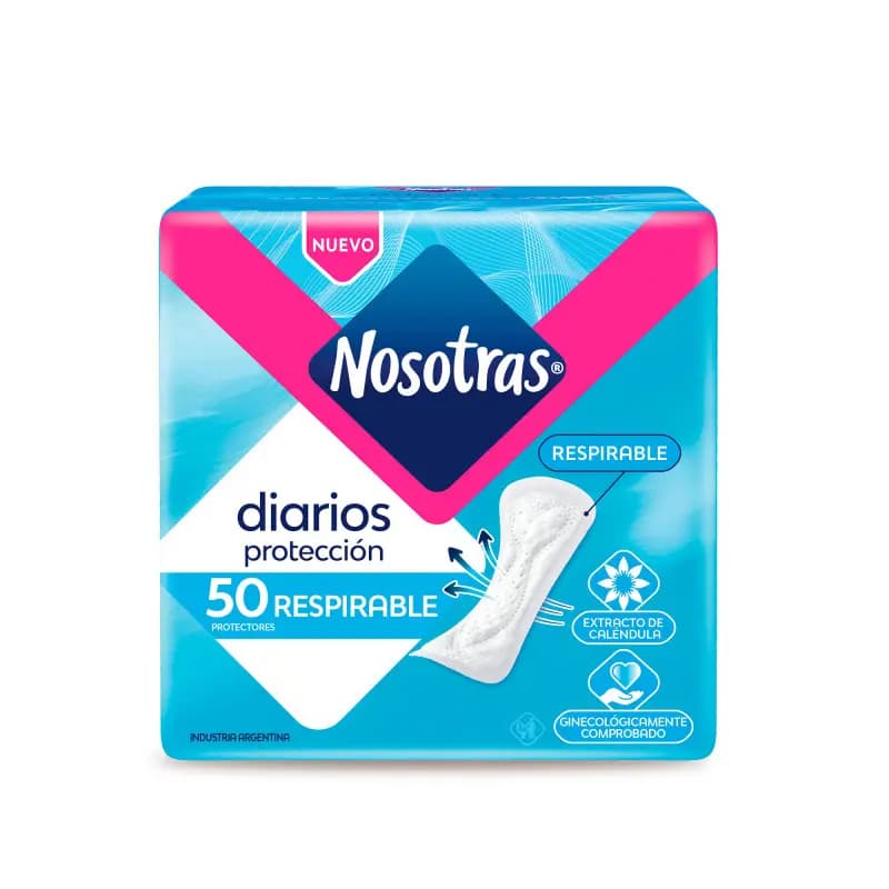 NOSOTRAS Protectores Diarios Respirables x 50uni.
