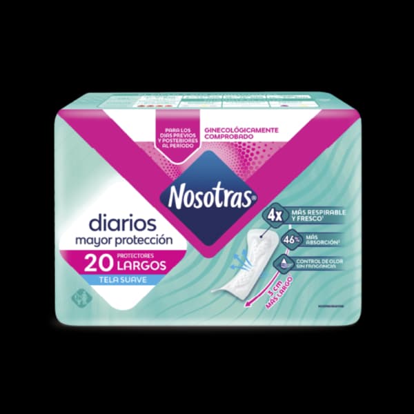 NOSOTRAS Protectores Diarios Largos x 20 uni.