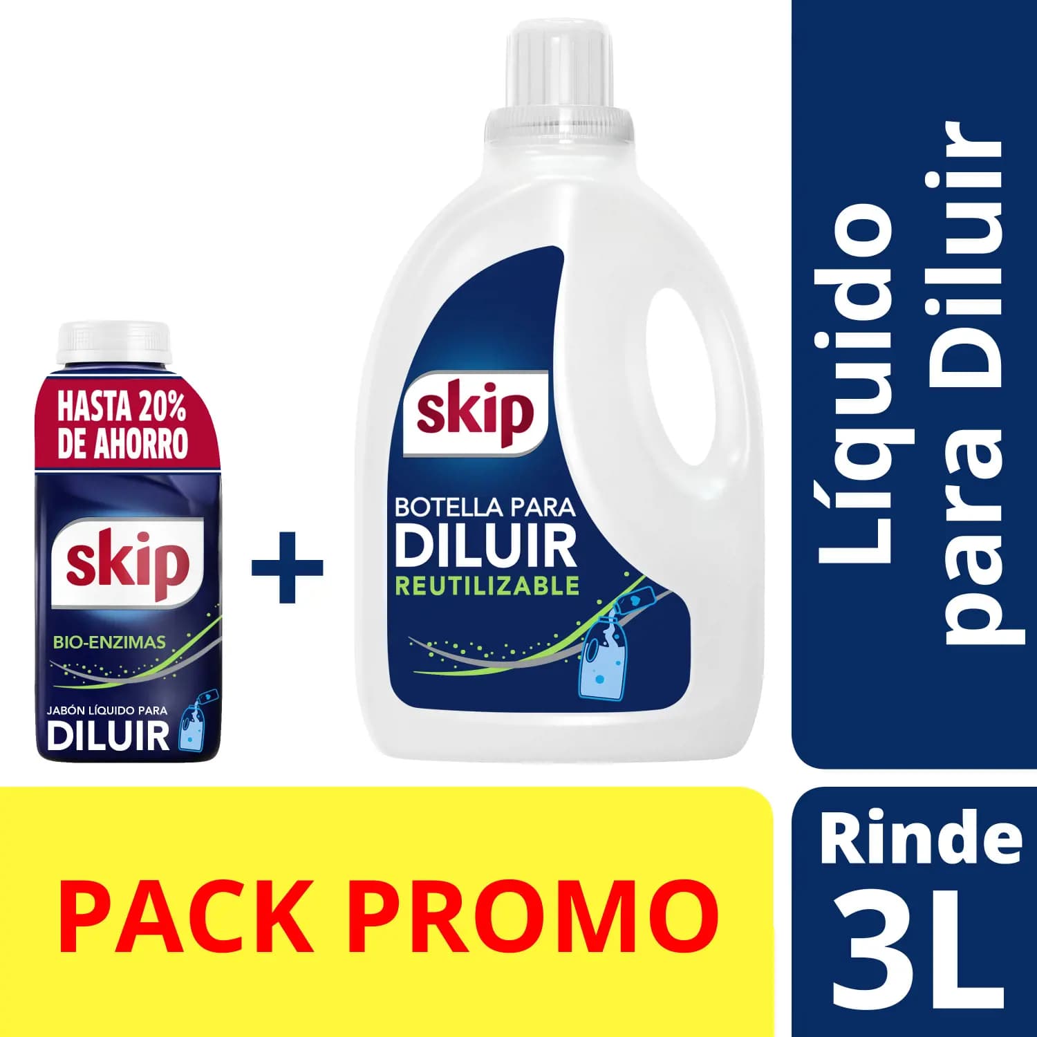 SKIP LIQ P/DILUIR X500+BOT3LVACIA-2