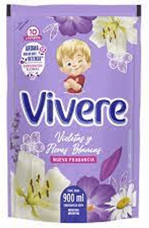 Suavizante Vivere Violeta Florres Blancas x900ml