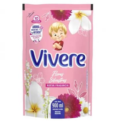 Suavizante Vivere Explosion Floral Flores Silvestres Doypack x900ml