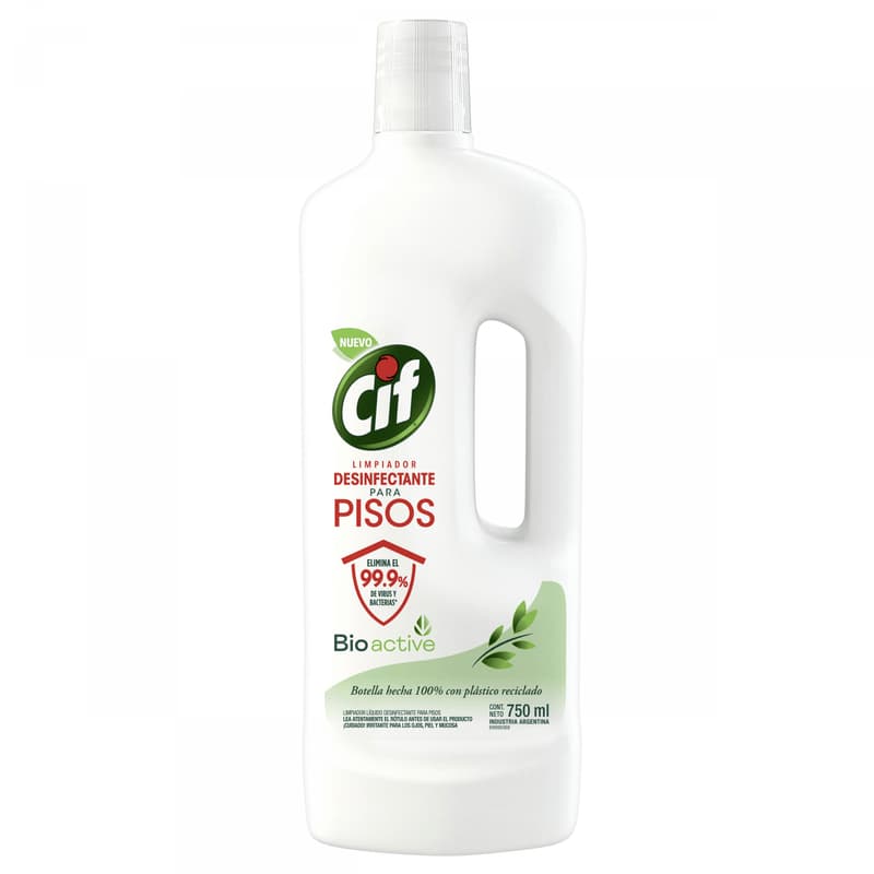 Limpiador Desinfectante Para Pisos Cif Original 750 Ml