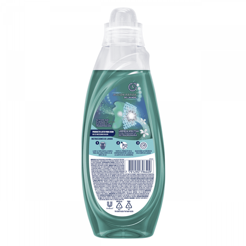 SKIP Jabón Líquido Concentrado para Ciclo Corto Limpieza Activa Botella x 800ml.