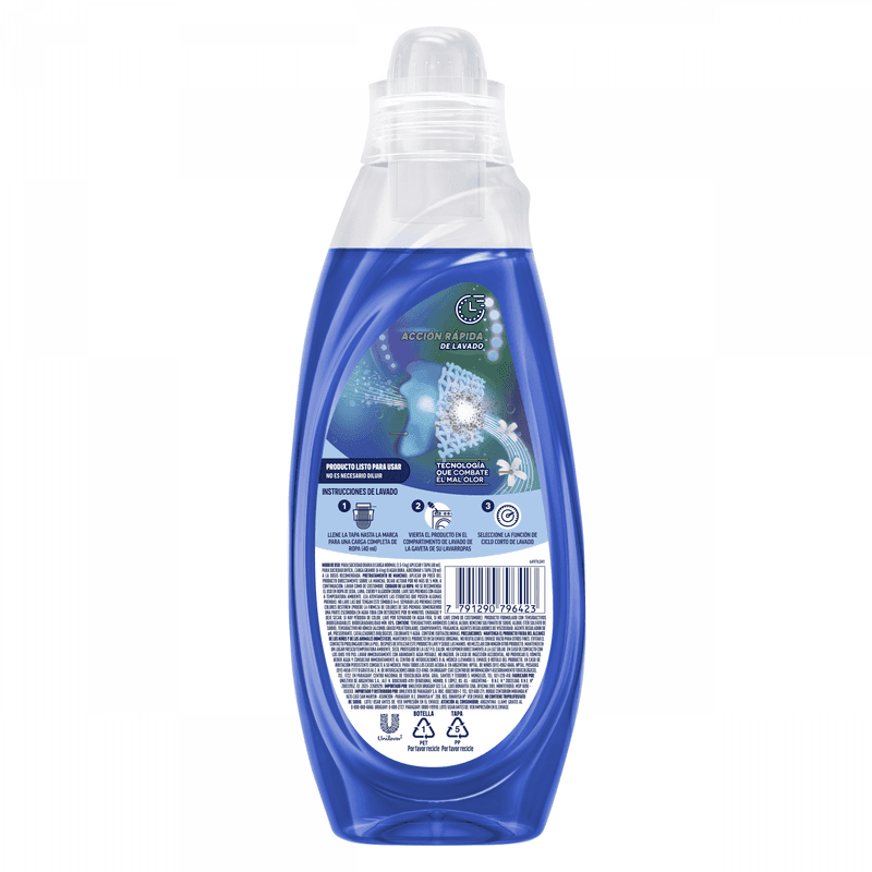SKIP Jabón Líquido Concentrado para Ciclo Corto Frescura Activa Botella x 800ml.
