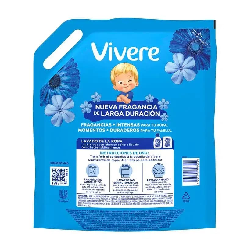 VIVERE Suavizante p/ropa Clásico Doypack x 3lts.