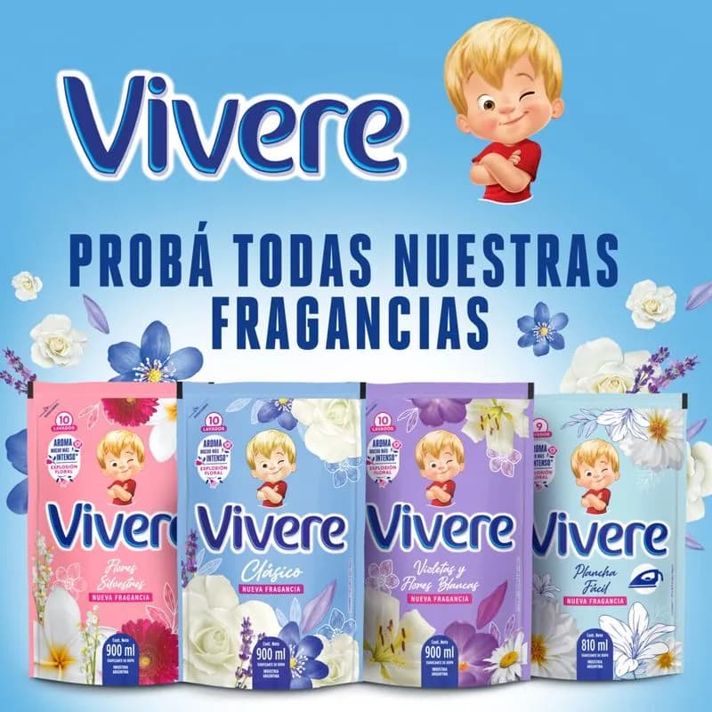 VIVERE Suavizante p/ropa Clásico Doypack x 3lts.