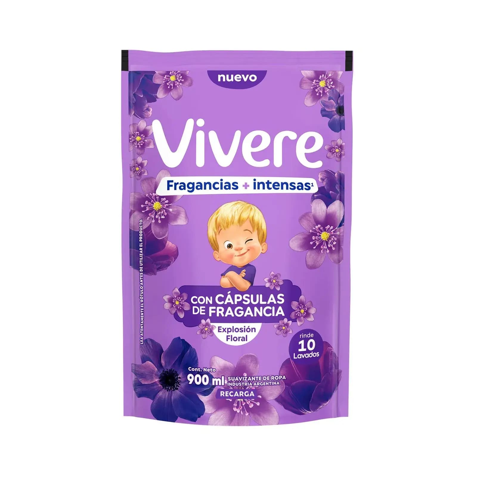 VIVERE Suavizante Fragancias + Intensas Floral doypack x 900ml.