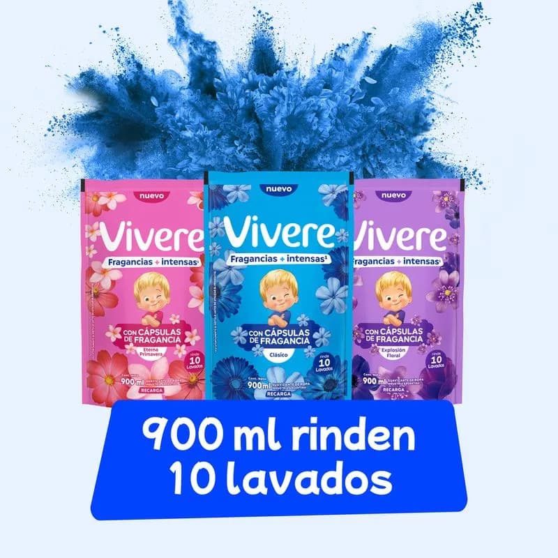 VIVERE Suavizante Para Ropa Plancha Fácil x 900ml.