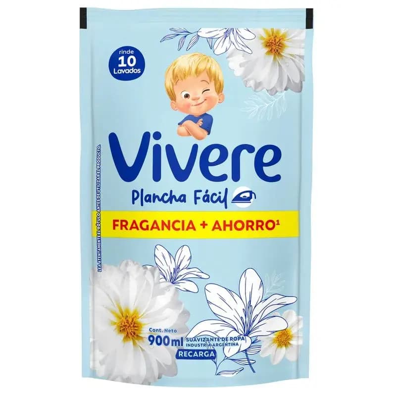 VIVERE Suavizante Para Ropa Plancha Fácil x 900ml.