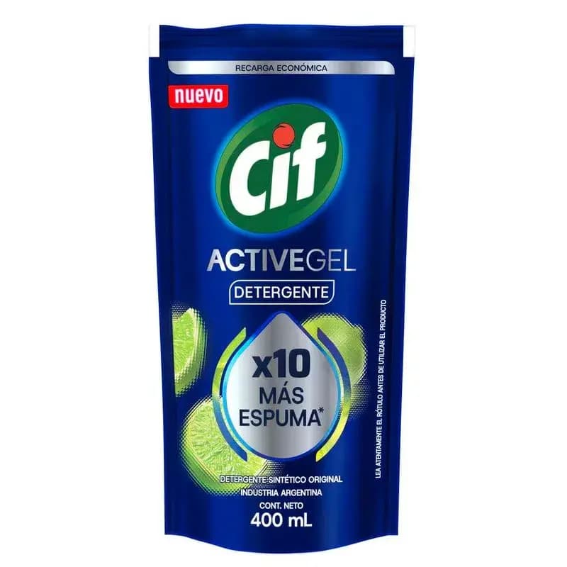 CIF Detergente para Lavavajillas Active Gel Original x 400ml.
