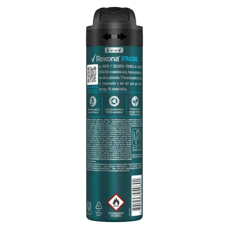 Desodorante Xtracool Rexona x 150ml.