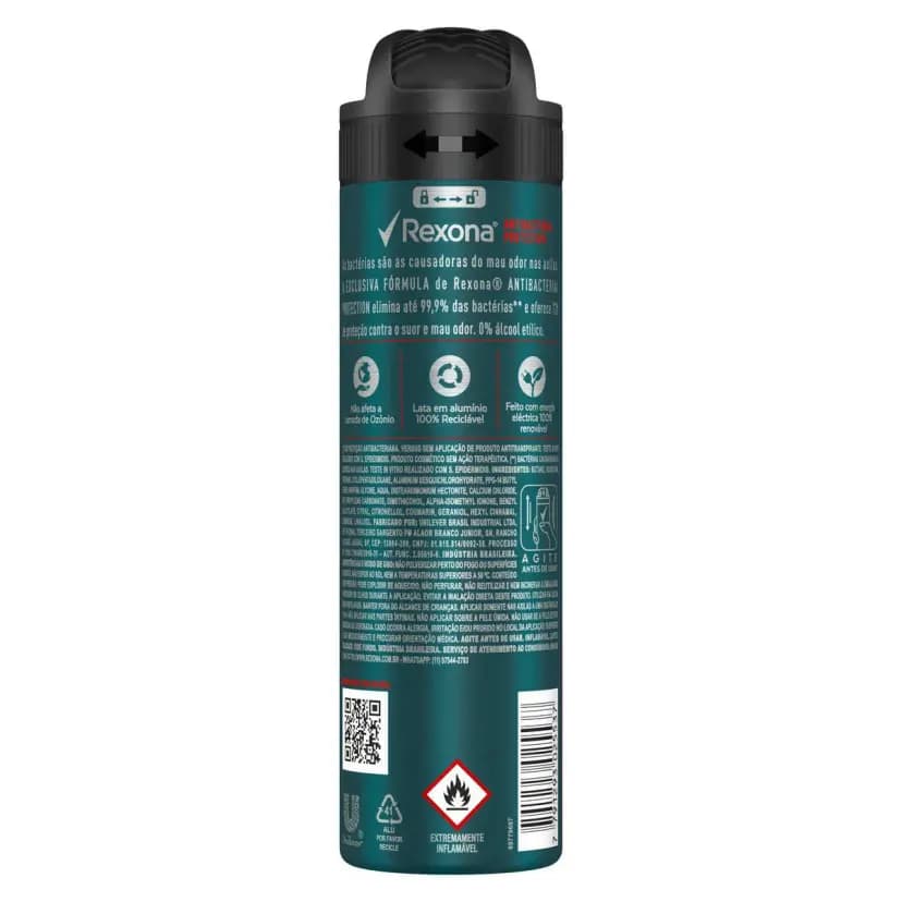 REXONA Desodorante Aerosol Protection Men x 150ml.