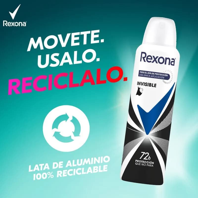 Desodorante Rexona Invisible Women 150 Ml.
