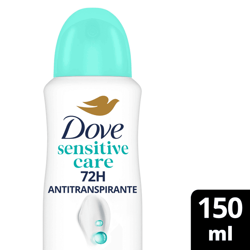 DOVE Antitranspirante Sensitive Care en Aerosol x 150ml.