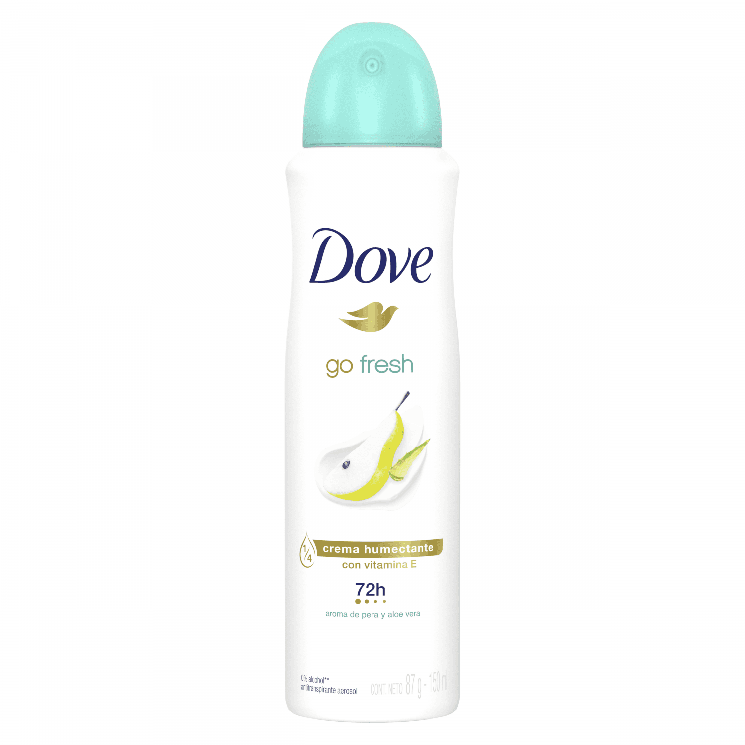 Desodorante Antitranspirante Dove Go Fresh Pera y Aloe Vera en Aerosol x 150 ml