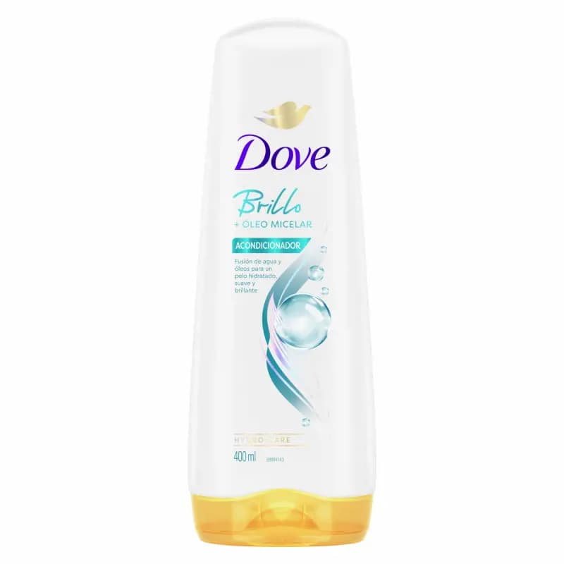 Acondicionador Dove Brillo/Micelar x400ml