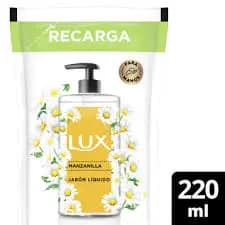 Jabon Liquido Lux Glecerina Manzanilla Refil x220ml