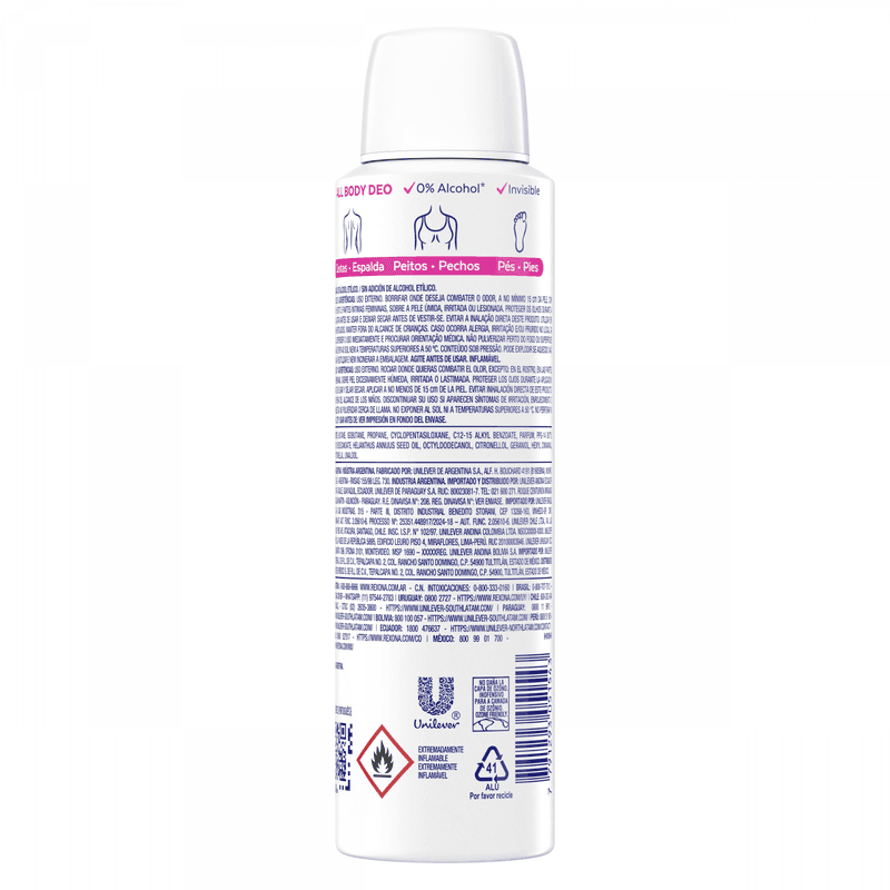 Desodorante All Body Deo Wild Rose x 150ml.