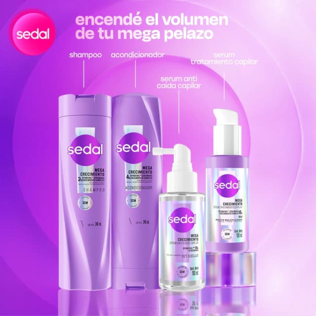 Acondicionador Sedal Mega Crecimiento x 340 ml
