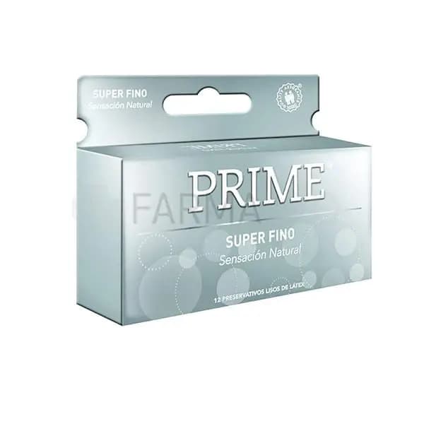 Preservativo de Látex Prime Súper Fino x 12 un