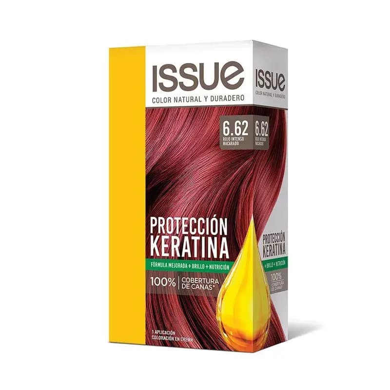 Kit Tintura Keratina Rojo Intenso Nacarado N° 6.62 x 47grs.