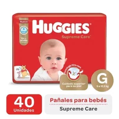 Pañales Huggies Supreme care g x40un