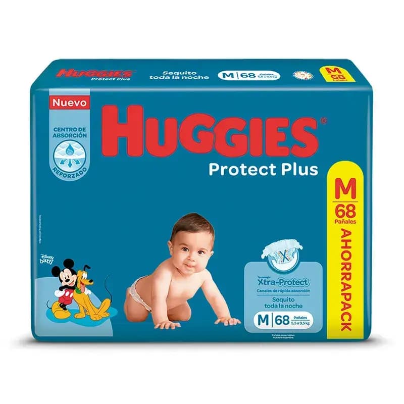 Pañales Protect Plus M x 68uni.