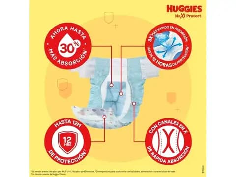 Pañales Huggies Classic talle XXXG ahorrapack 46 uni