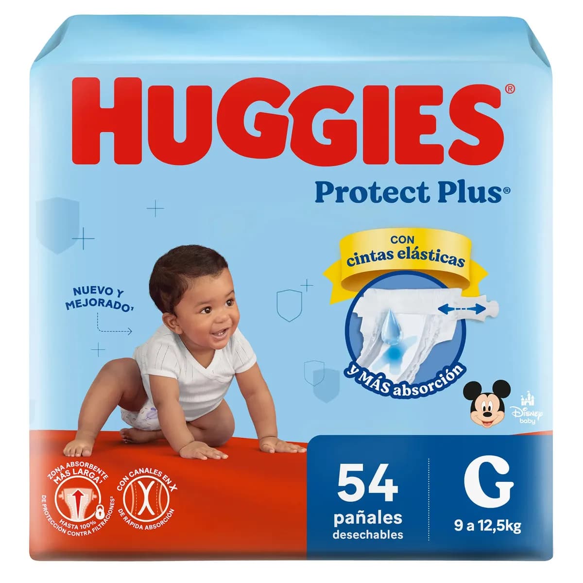 Pañales Huggies Protect Plus G x 54uni.