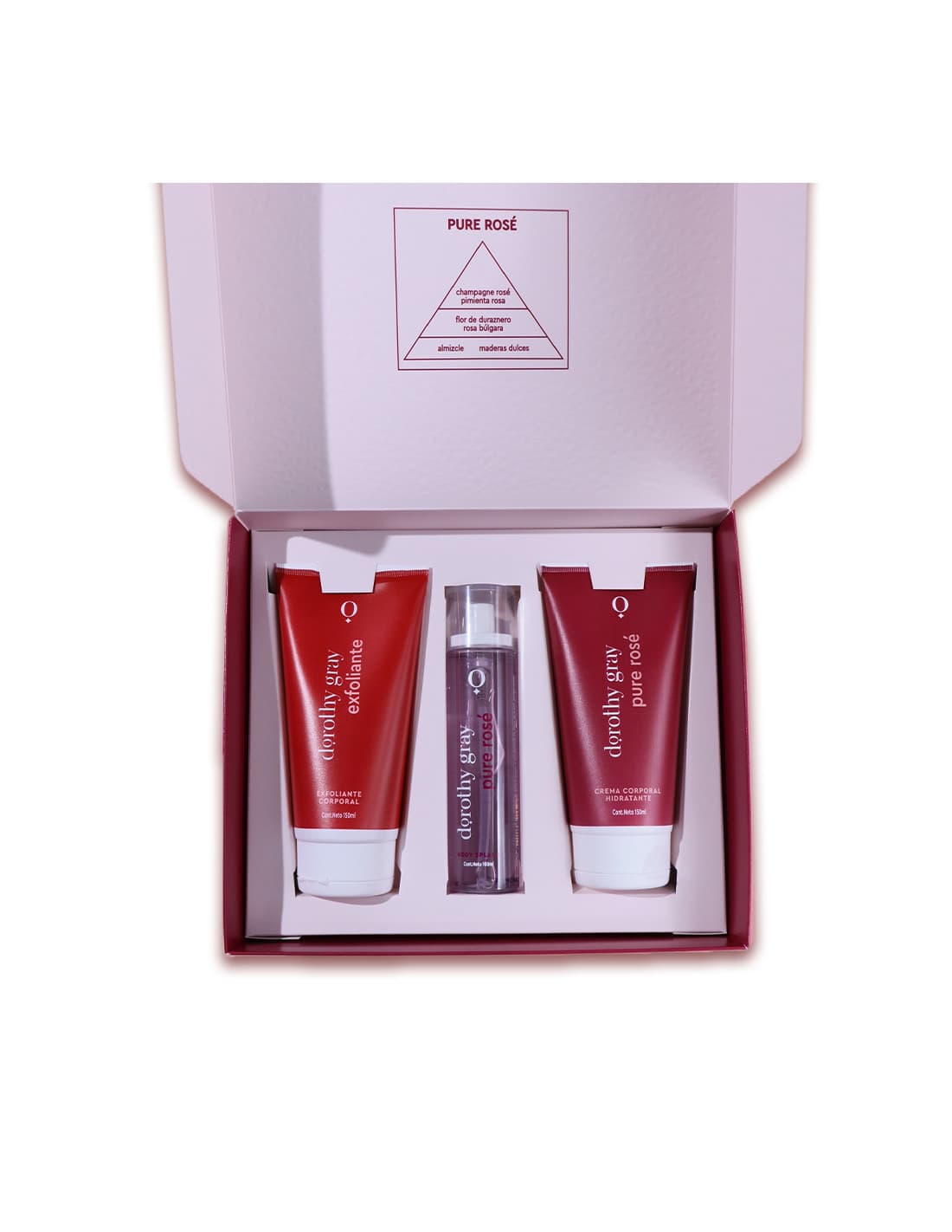 DOROTHY GRAY Set de Perfume Vip Gift Pure Rose Body + Corp + Exf.