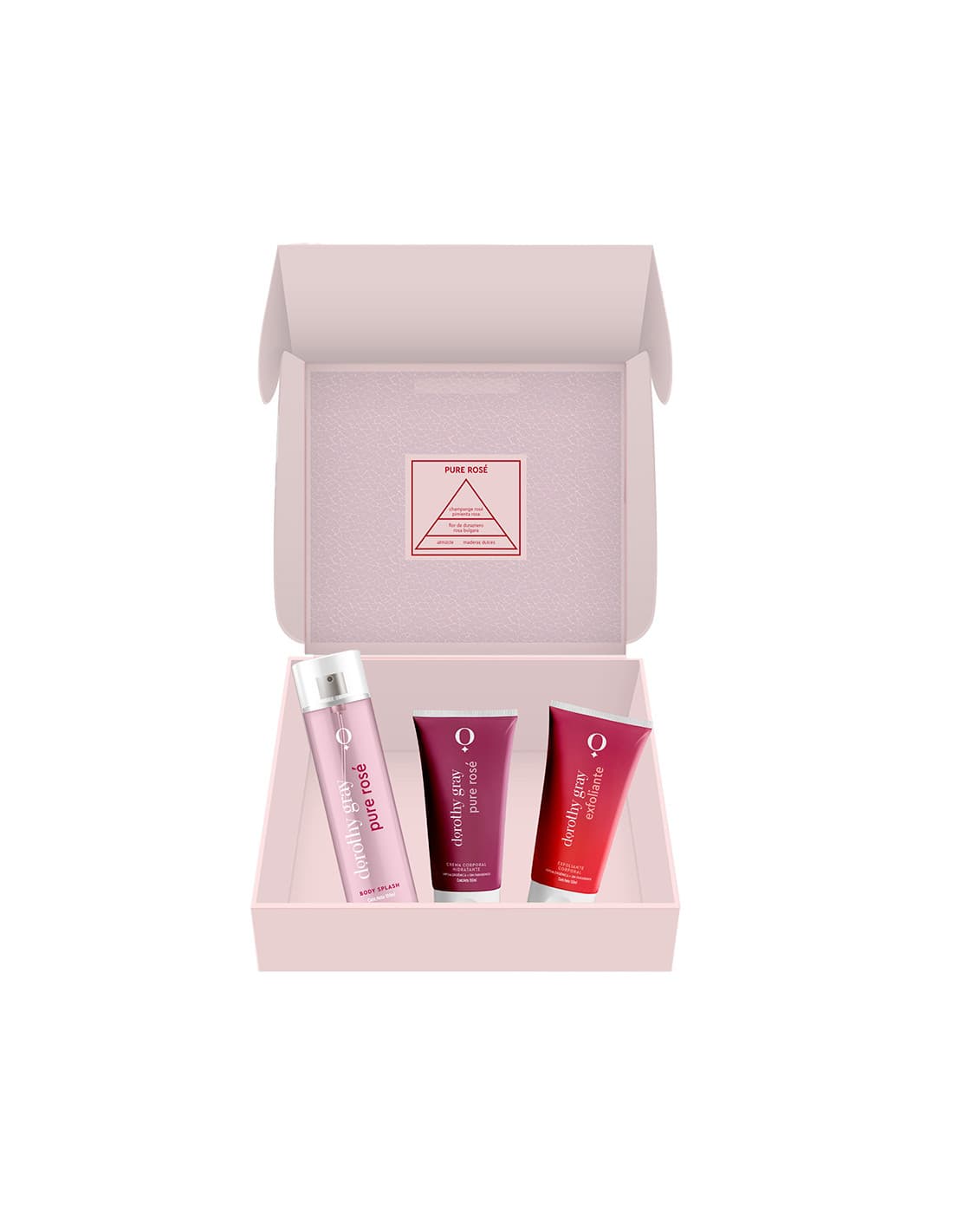 DOROTHY GRAY Set de Perfume Vip Gift Pure Rose Body + Corp + Exf.