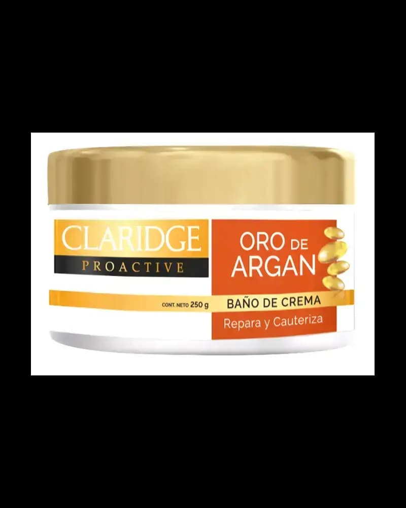 CLARIDGE - Tratamiento Capilar Oro De Argán x 250 gr