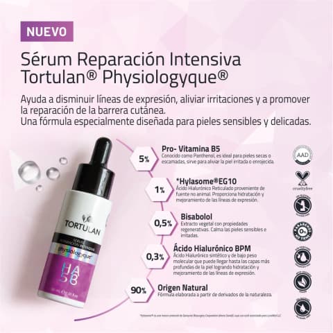 TORTULAN Physiólogyque Sérum Reparación Intensiva x 30ml.
