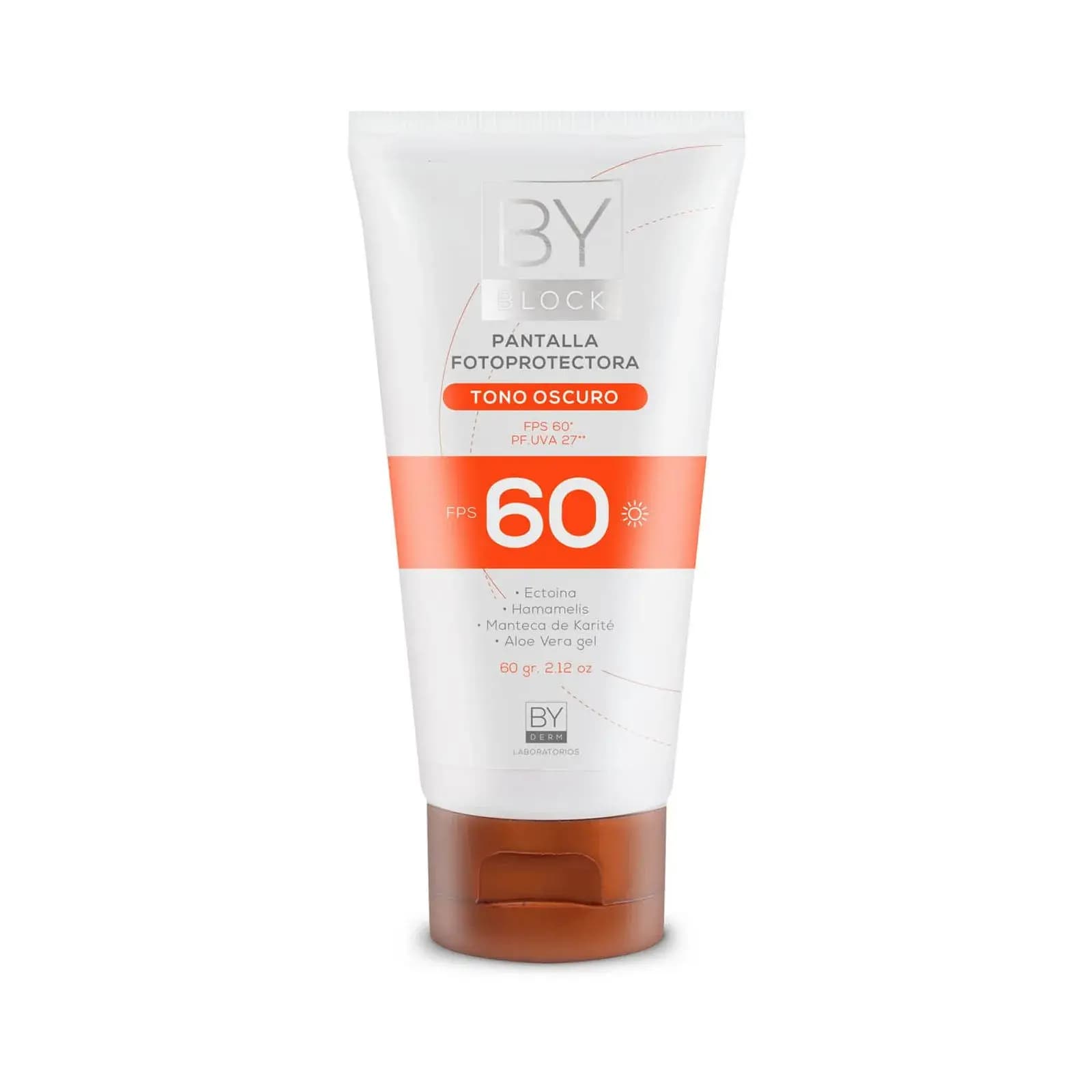BY DERM Protector Solar By Block FPS 60 Tono Oscuro x 60grs.