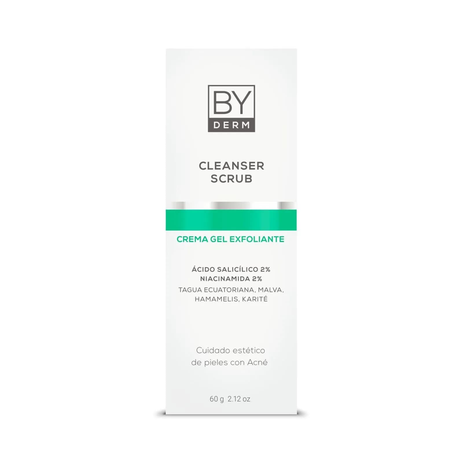 BY DERM Cleanser Scrubs Crema Gel Exfoliante x 60grs.