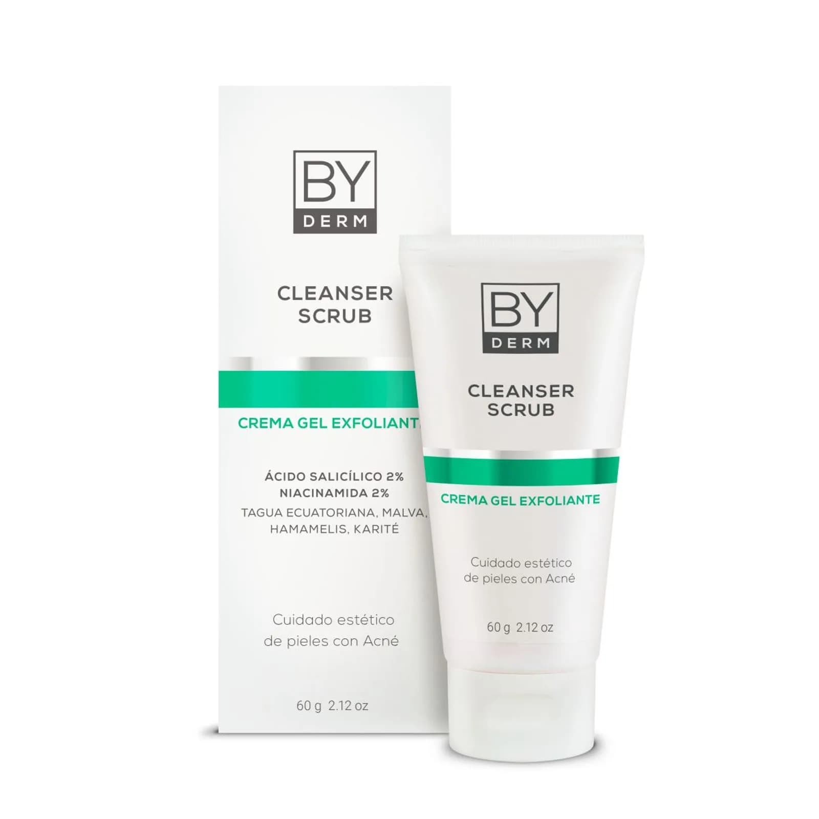 BY DERM Cleanser Scrubs Crema Gel Exfoliante x 60grs.