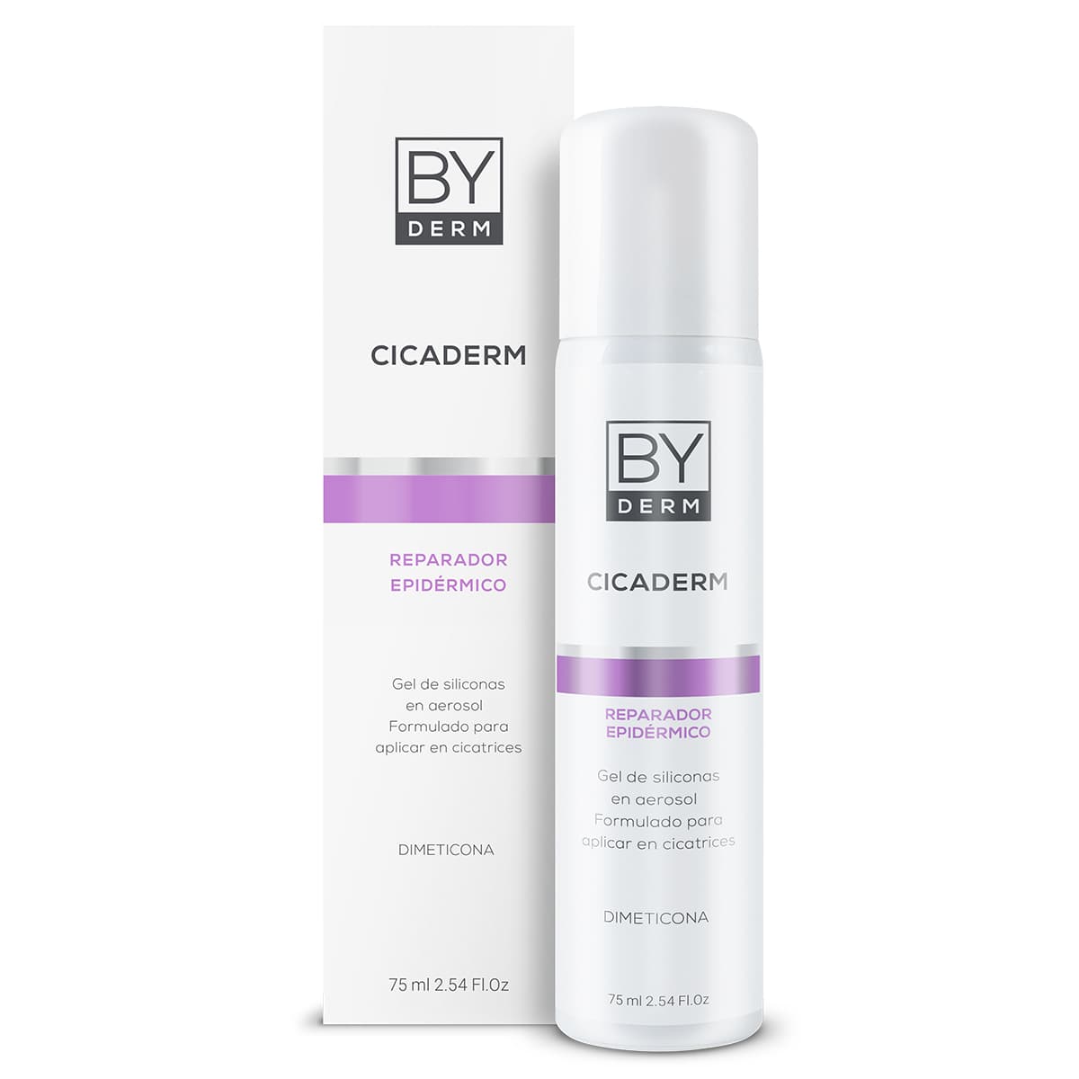 BY DERM Cicaderm Reparador Epidérmico Gel De Siliconas Aerosol x 75ml.