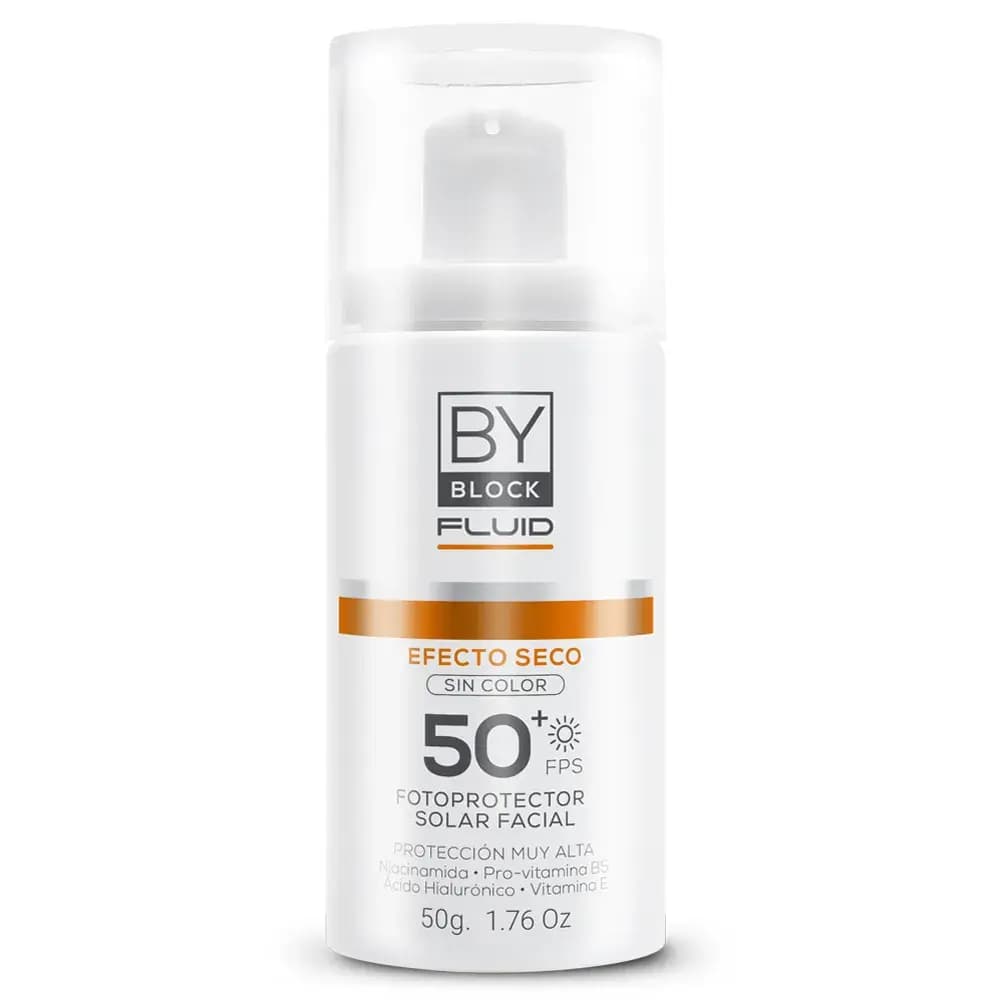 BY DERM By Block Fluid sin color toque seco FPS50 x 50grs.