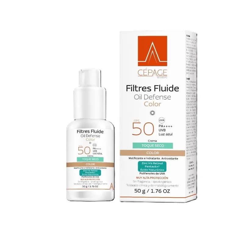 CEPAGE Filtres Fuid Oil Defense Color 50+ x 50ml.